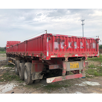 Dongfeng 450 HP 6 * 4 heavy semi tractor Guanyada heavy duty dump semi trailer